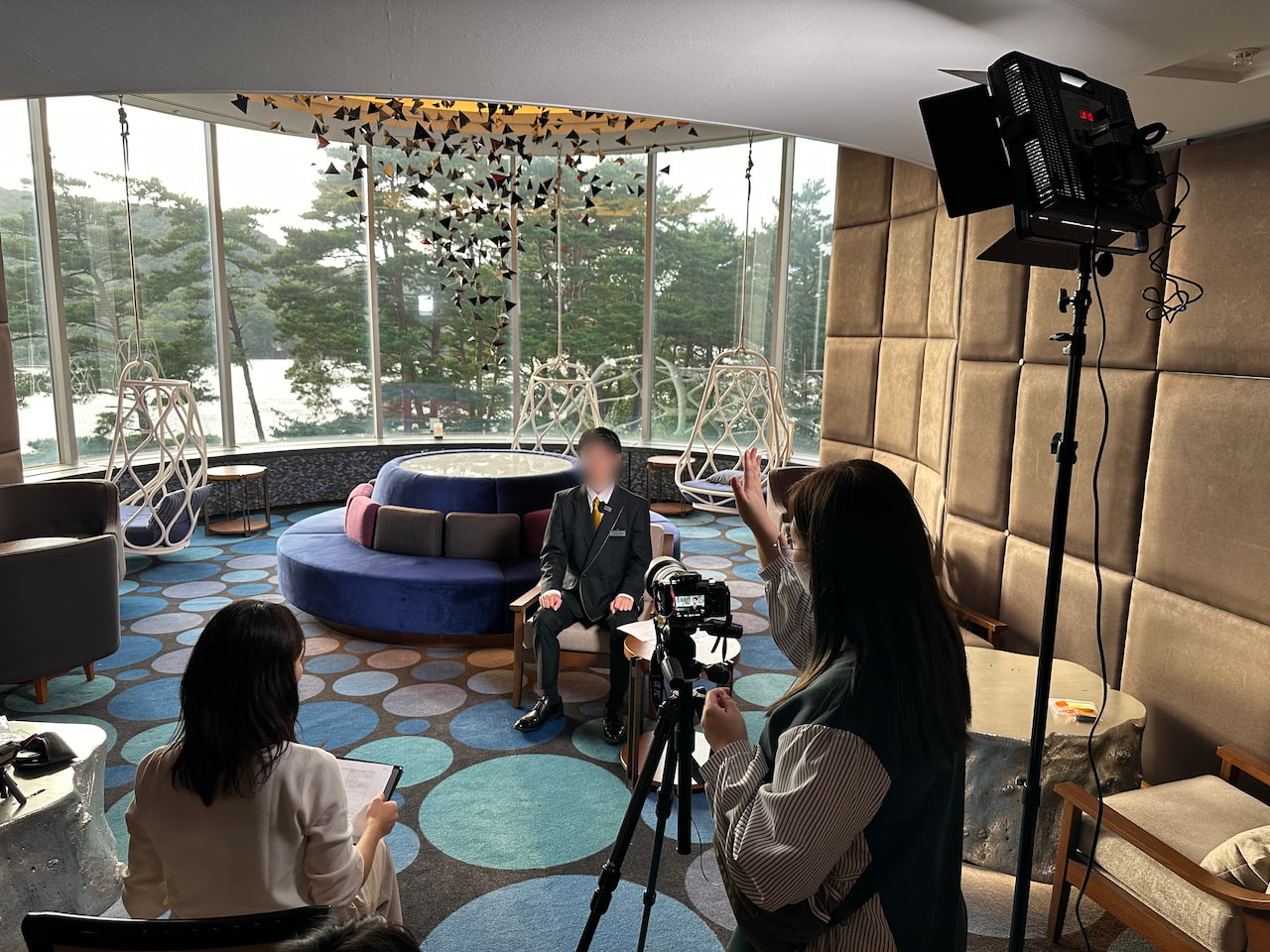 株式会社ベルーナ様 動画撮影の様子